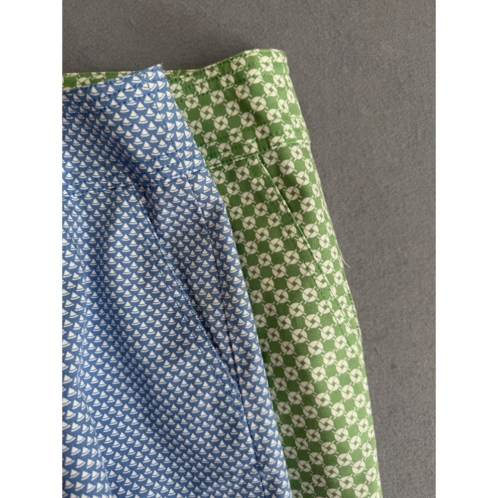 Talbots‎ 8 Coastal Skirt Lot Blue Green Nautical Cotton Lined Career Vacation - Picture 10 of 11